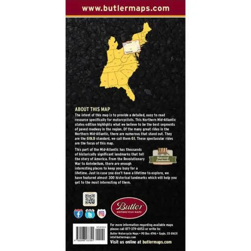 Butler Maps | Northern Mid-Atlantic G1 Map - Image 3