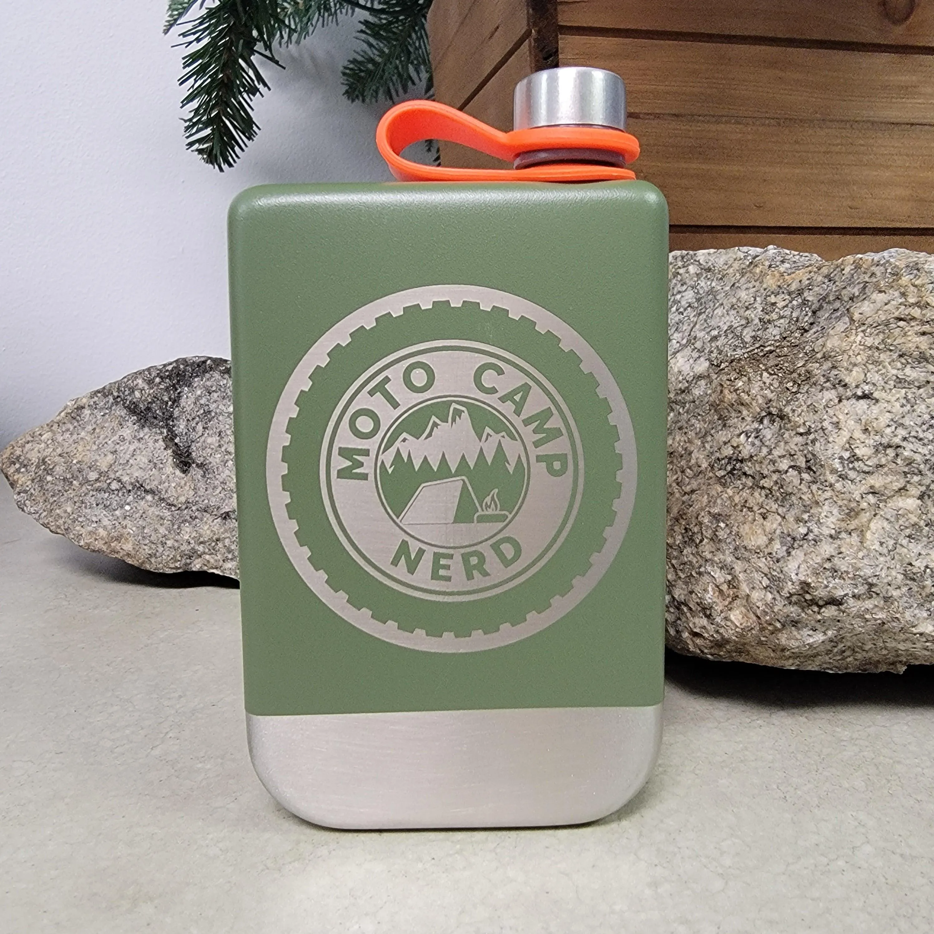 Moto Camp Nerd Flask - Image 6