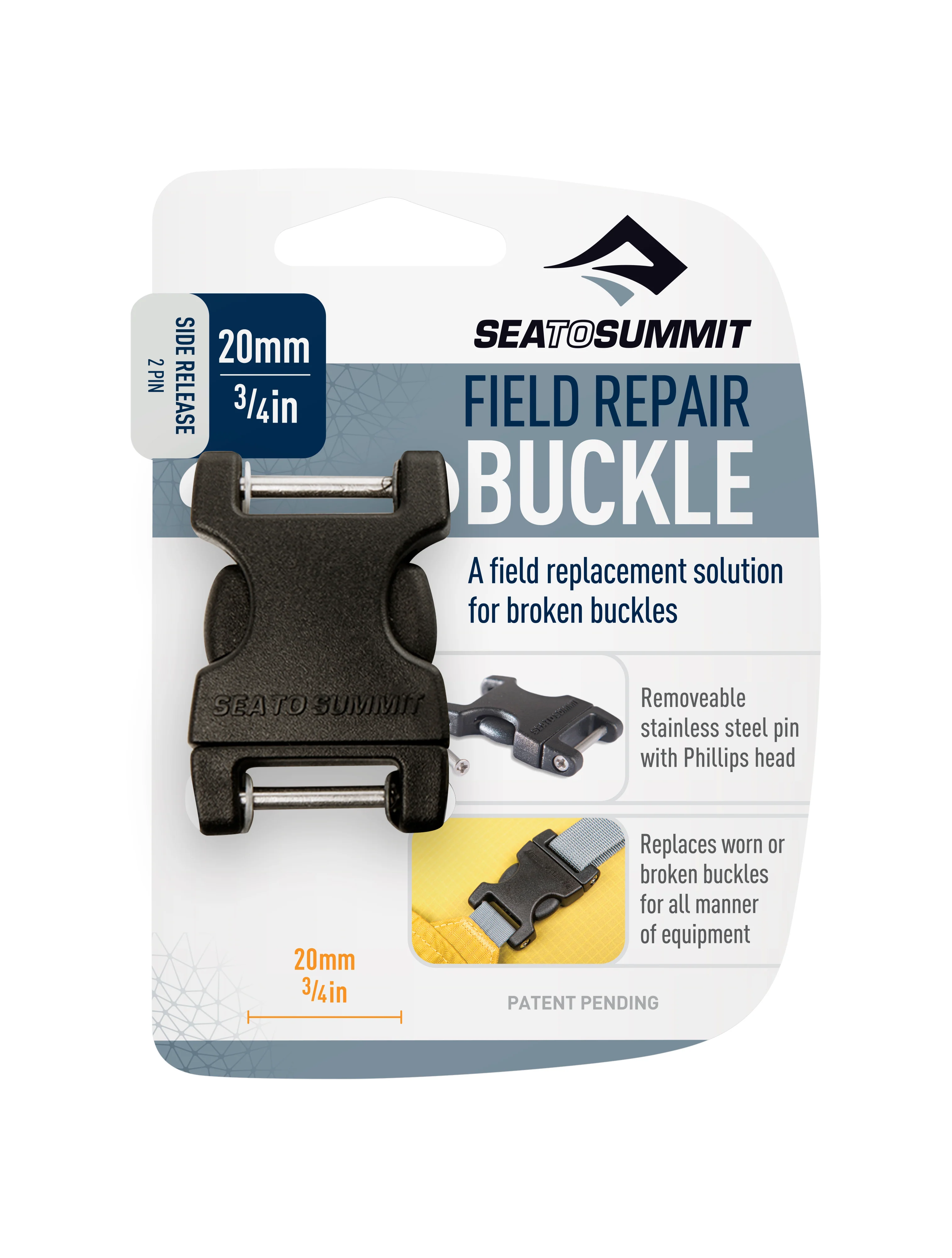 Sea to Summit | Side Release 2-Pin Field Repair Buckle - Image 4