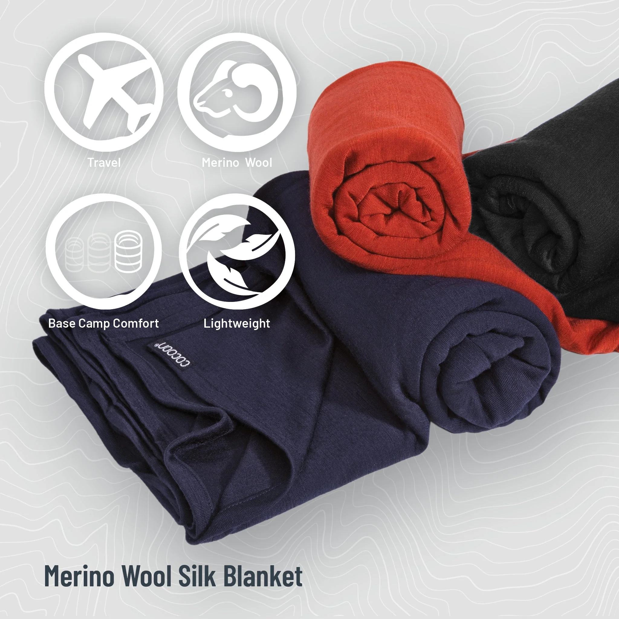 Travel Blanket Merino Wool / Silk Blend - Image 4